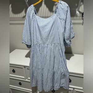Pinstripe dress for summer!